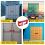 Cargo Container Lock 9.84"-17.32" Locking Distance Semi Truck Door Locks with 2 Keys Shipping Container Accessories Red