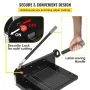 DTH Manual Stack Paper Trimmer A4 Paper Cutter W/ Clamp & Safe