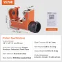 Mini Tubing Cutter, 1/8" - 1-1/8" O.D. Mini Copper Pipe Cutter, Heavy Duty Compact Tube Cutter Tool with High-Speed SKD Blade fo