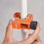 Mini Tubing Cutter, 1/8" - 1-1/8" O.D. Mini Copper Pipe Cutter, Heavy Duty Compact Tube Cutter Tool with High-Speed SKD Blade fo