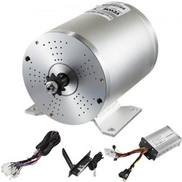 1800W Electric Brushless DC Motor Kit 48V High Speed ​​Børnefri motor med 38A Speed ​​Controller og gashåndteringspedaltråd