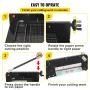 DTH Manual Stack Paper Trimmer A4 Paper Cutter W/ Clamp & Safe