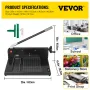 DTH Manual Stack Paper Trimmer A4 Paper Cutter W/ Clamp & Safe