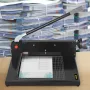 DTH Manual Stack Paper Trimmer A4 Paper Cutter W/ Clamp & Safe