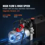 Hydraulic Pump, 6 Quart Hydraulic Power Unit, Double Acting Dump Trailer Pump, 0.91 GPM Flow Rate, 3200 PSI Max Relief Pressure,