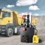 Hydraulic Pump, 10 Quart Hydraulic Power Unit, Double Acting Dump Trailer Pump, 0.91 GPM Flow Rate, 3200 PSI Max Relief Pressure