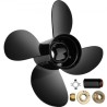 Outboard Propeller, Replace for OEM 48-8M8026630, 4-Blade 10.3" x 13" Aluminumâ€‚Boat Propeller, Compatible with Mercury "