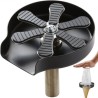 Glass Rinser, 10 Powerful Spraying Jets 360Â° Rotating Cup Rinser for Sink, 304 Stainless Steel Faucet Cup Washer & Silicone