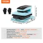 Auto Heat Press Machine, 15 x 15 in/38.1 x 38.1 cm Smart T Shirt Press Machine with Auto Release, Heats Up Fast and Evenly, Subl