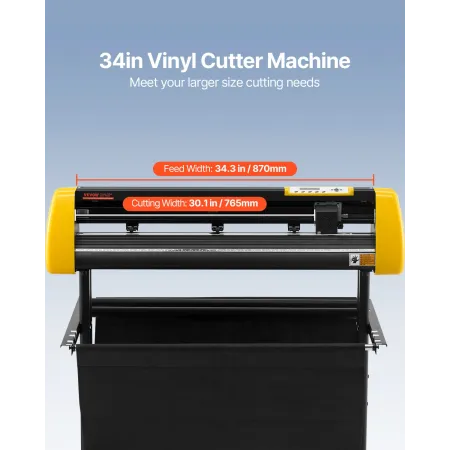 34 "Vinyl Cutter/Plotter Sign Cutting Machine Software 3 Blades