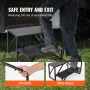 RV Steps, 2-Step RV Stairs, 440 LBS/199.6 kg Load Capacity, Thickened Carbon Steel, With Handrail, Non-Slip Steps for Safe Entry
