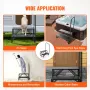 RV Steps, 2-Step RV Stairs, 440 LBS/199.6 kg Load Capacity, Thickened Carbon Steel, With Handrail, Non-Slip Steps for Safe Entry