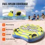 Towable Tube for Boating, 1-3 Riders Inflatable Towable Tube with Bumper Fins, 510 lbs Water Sport Towable Tubes for Boats to Pu