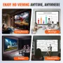 130Inch Projection Screen 16:9 4K HDTV Movie Screen Fixed Frame 3D Projector Screen for 4K HDTV Movie Theater Outdoor Use(130inc