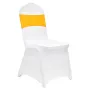 Stretch Spandex Folding Chair Covers, Universal Fitted Chair Cover with Chair Sashes, Removable Washable Protective Slipcovers, 