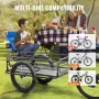 Bike Cargo Trailer, 275 lbs/124.7 kg Load Capacity, Heavy-Duty Bicycle Wagon Cart, Foldable Compact Storage & Quick Release with