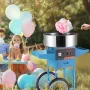 Electric Cotton Candy Machine with Cart, 1000W Commercial Candy Floss Maker with Stainless Steel Bowl, Sugar Scoop and Drawer,