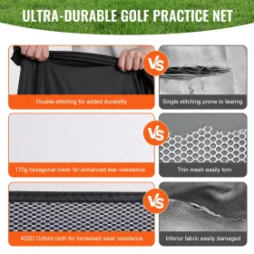 Golf Net, 10x7ft alt i 1 golføvelsesnet, indendørs udendørs
