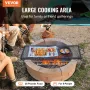 X-Marks bålgrillrist, rektangulær grillrist, kraftig