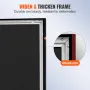 110Inch Diagonal Projector Screen 16:9 4K HD Projector Screen Movie Screen Fixed Frame 3D Projector Screen for Home Threater Out