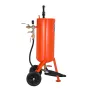 37.9 L Heavy-Duty Sand Blaster 60-110 PSI with 2 Nozzles & 7.5ft/228.6 cm Hose