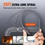12V Electric Drain Cleaner, Pipe Cleaning Device, Cordless Plumbing Snake, Automatic Power Supply, 8m Pipe Snake Diameter 7mm Dr