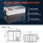 Portable Car Refrigerator Freezer Compressor 58Qt Dual Zone for Car Home