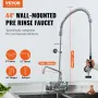 Kommerciel vandhane med sprøjter før skylden, 44 "højde, 8"