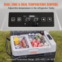 Portable Car Refrigerator Freezer Compressor 40Qt Dual Zone for Car Home