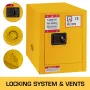 Lon Safety Cabinet 16.9 "X 16.9" X 18.1 "Farlige hængsler