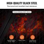 X-Marks Fire Pit Grill Grate, Foldable Round Cooking Grate, Heavy Duty Steel Campfire BBQ Grill Grid with Handle and Support X W