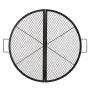 X-Marks bålgrillrist, foldbar rund grillrist, kraftig