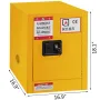Lon Safety Cabinet 16.9 "X 16.9" X 18.1 "Farlige hængsler