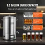 Electric Brewing System, 8 GALLON/30.3 L Brewing Stock Pot, All-in-One Home Beer Brewer, 304 Stainless Steel Brewing Supplies wi