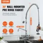 Kommerciel vandhane med sprøjter før skylden, 36 "højde, 8"