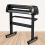 Vinyl Cutter Machine, 34 Inch Paper Feed Cutting Plotter Bundle Adjustable Force & Speed Vinyl Printer, LCD Display Windows Comp