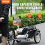 Cykelfragt trailer, 100 lbs belastningskapacitet, tung