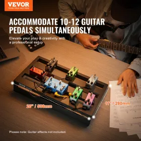 Guitar Pedal Board, 20 '' X 11 '', Aluminiumslegering 2,2 lbs