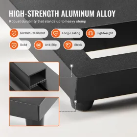 Curb Ramp, 2.6" Rise Rubber Driveway Ramps, Heavy Duty 33069 lbs Weight Capacity Threshold Ramp, Curbside Bridge Ramps for