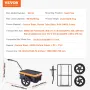 Bike Cargo Trailer, 88 lbs/39.9 kg Load Capacity, Heavy-Duty Bicycle Wagon Cart, Foldable Compact Storage with Universal Hitch, 