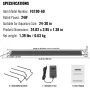 Aquarium Light 24W Full Spectrum Fish Tank Light for 24 "-30"