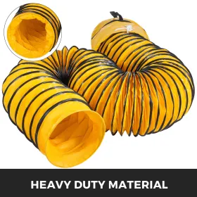 25FT(8m) PVC Flexible Duct Hosing 12inch with An Extra Storage Bag extraction flexible ducting flexible duct25 flexible vent