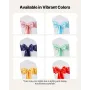 50 pcs Golden Stretch Spandex Stol Sashes Bows, Stol Slipcover