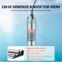 Solar Water Pump, 12V DC 120W Submersible Deep Well Pump, Max Flow 12 L/min(3.2 GPM), Max Head 70m/230 ft, Max Submersion 30m/98