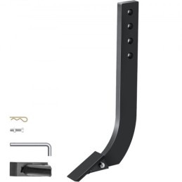 Box Blade Shank, 18" Scarifier Shank, 4 Holes Box Scraper Shank, Ripper Shank with Removable Tapered Teeth and Pins, Adjustable