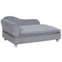 Pet Sofa, Dog Couch for Large-Sized Dogs and Cats, Soft Velvety Dog Sofa Bed, 110 lbs Loading Cat Sofa, Grey