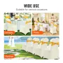 Stretch Spandex Folding Chair Covers, Universal Fitted Chair Cover, Removable Washable Protective Slipcovers, for Wedding, Holid