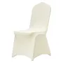 50stk Ivory White, Stretch Spandex foldestolafdækning