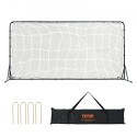 Soccer Rebounder Net, 12x6FT Iron Soccer Training Equipment, Sports Football Training Gift with Portable Bag, Volleyball