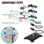 60CM Laboratory Stand Metalware Set Support Condenser Stand Clamp Flask Condenser Bottle Tube Clamp Clip Set